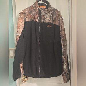 ! Habit Camo Fleece Full Zip Jacket Large
